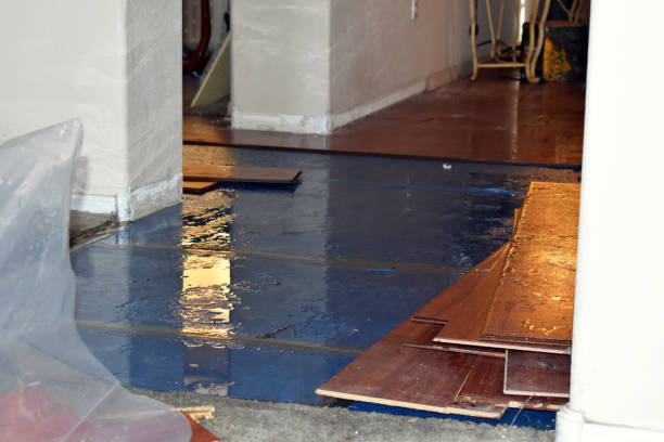 Professional Flood Cleanup technician working in Wrightstown, WI